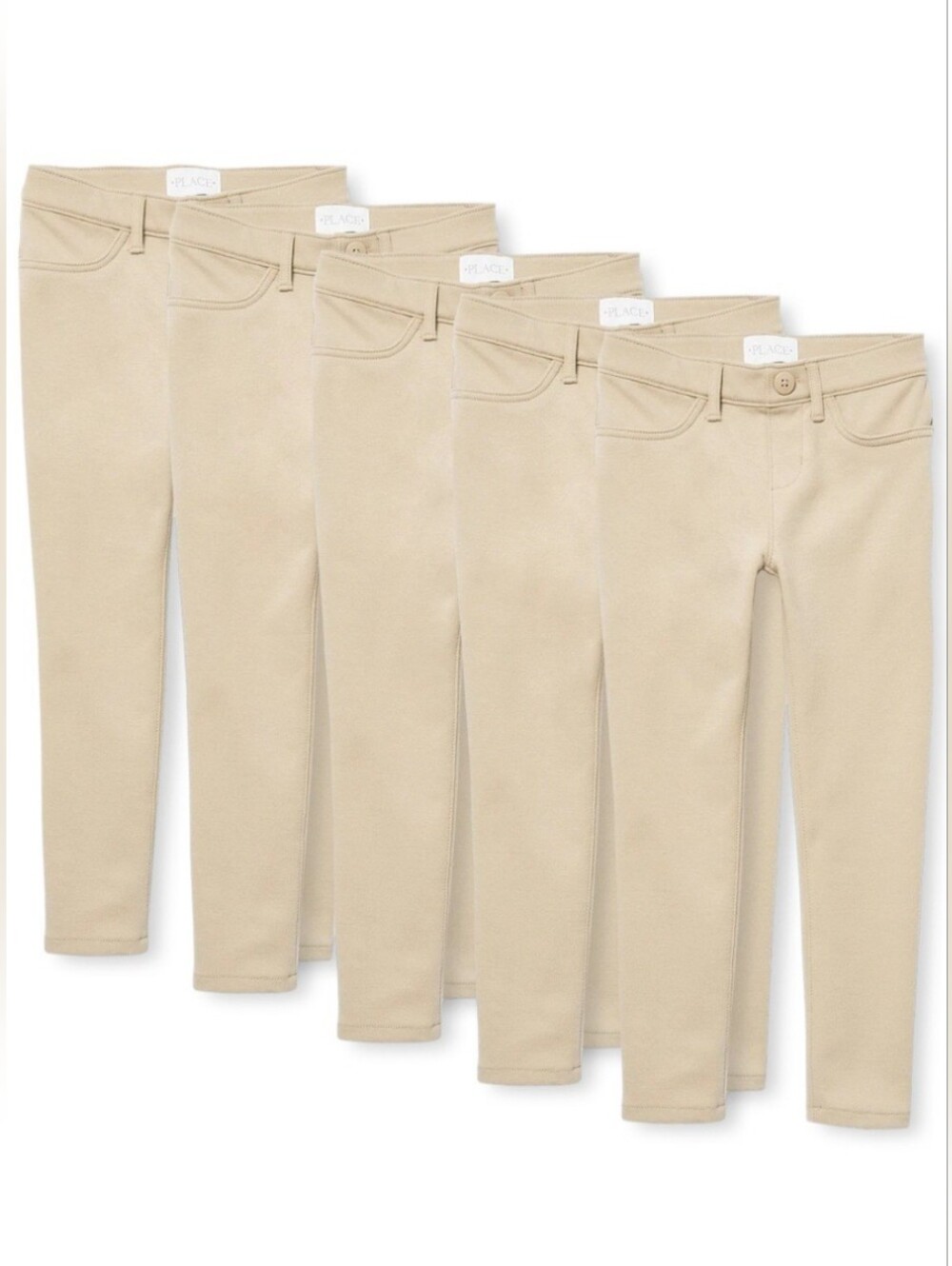 NWT The Children's Place Sandy Pull-On UNIFORM Jeggings Pack